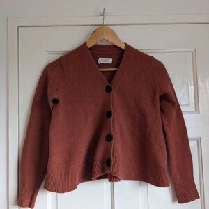 Elegant Rust Cardigan by [Brand]